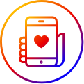 hand holding phone