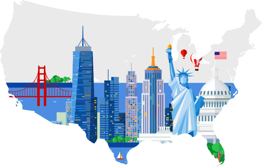 Map of the United States