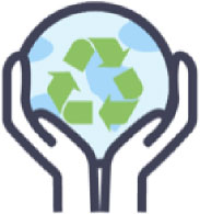 Hands holding the earth